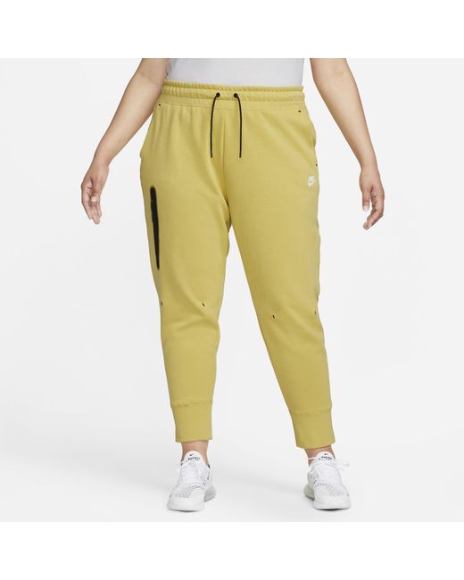 Nike Sportswear Tech Fleece Pants in Yellow | Lyst
