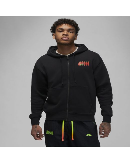 Nike Jordan Flight Mvp Full-zip Hoodie in Black for Men | Lyst UK