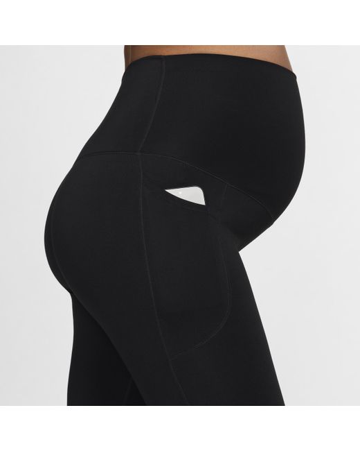 Nike Black (m) One High-waisted 7/8 leggings With Pockets (maternity)