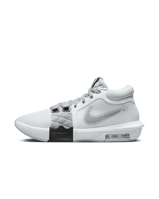 Nike Gray Lebron Witness 8 Basketball Shoes for men