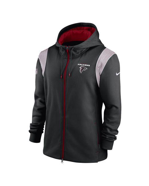 Nike Therma Lockup (nfl Atlanta Falcons) Full-zip Hoodie In Black, for ...