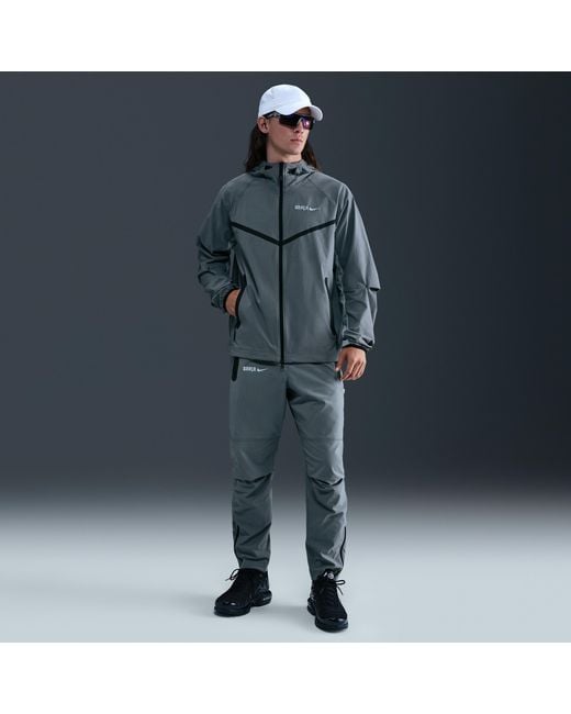 Nike Blue Fc Barcelona Tech Windrunner Soccer Full-Zip Woven Jacket for men