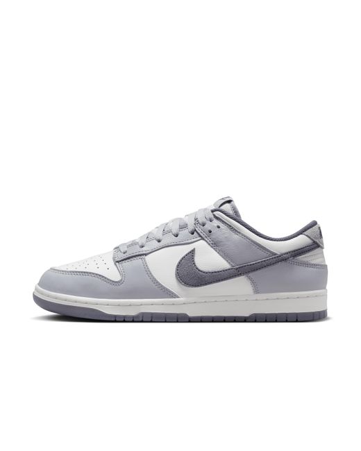 Nike Gray Dunk Low Retro Se Shoes Leather for men