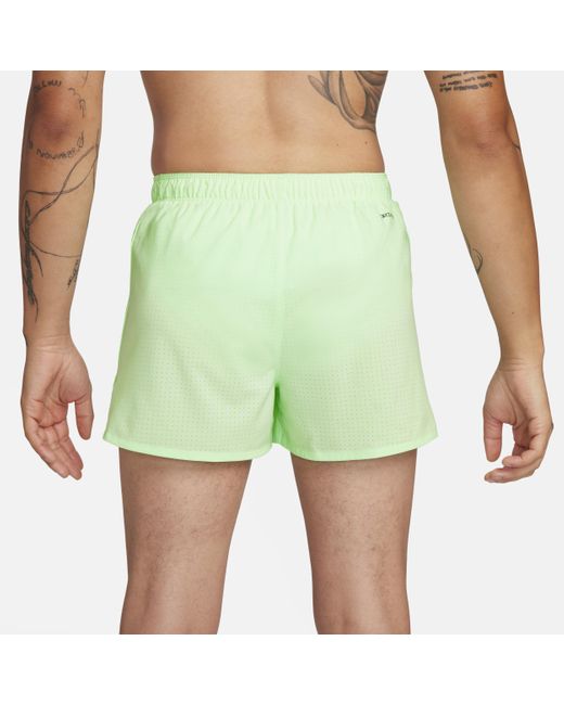 Nike Green Fast Dri-fit 3" Brief-lined Running Shorts for men