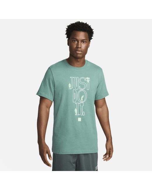 T-shirt da fitness di Nike in Green da Uomo