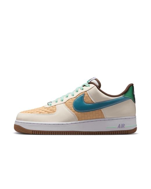 Nike Blue Air Force 1 Retro Shoes for men