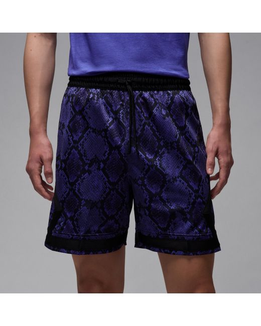 Nike Blue Sport Dri-Fit Mesh Diamond Shorts for men