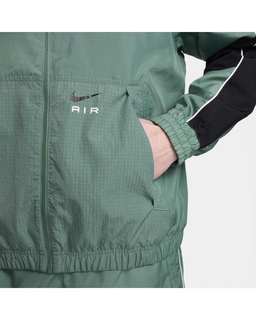 Nike Green Air Woven Tracksuit Jacket Polyester for men