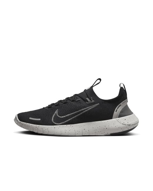 Nike Black Free Rn Nn Road Running Shoes for men