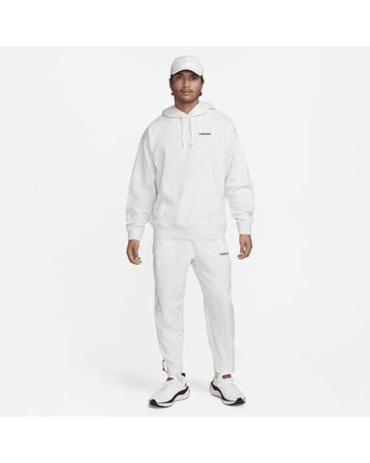 Nike White Track Club Dri-fit Fleece Running Pullover for men