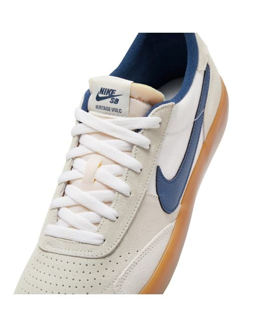 Nike Blue Sb Heritage Vulc Skate Shoes for men