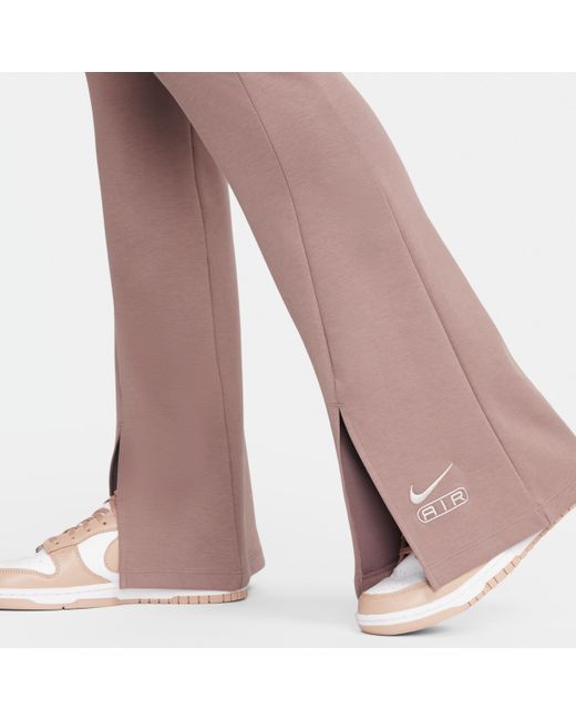 Nike Pink Air High-waisted Full-length Split-hem Leggings