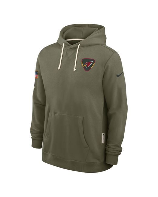 Nike Green San Francisco 49Ers Salute To Service Sideline Dominant Force Dri-Fit Nfl Pullover Hoodie for men