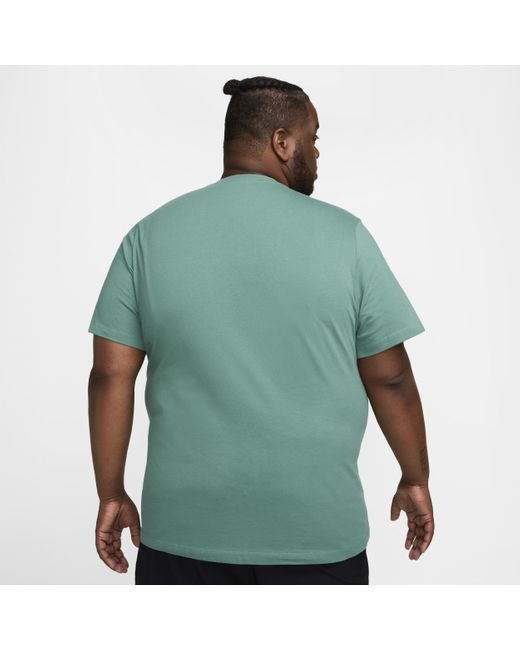 Nike Green Fitness T-shirt Cotton for men