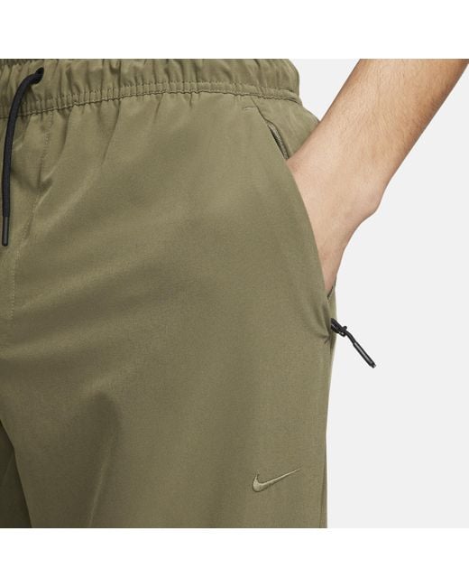 Nike Green Unlimited Dri-fit Zippered Cuff Versatile Pants for men