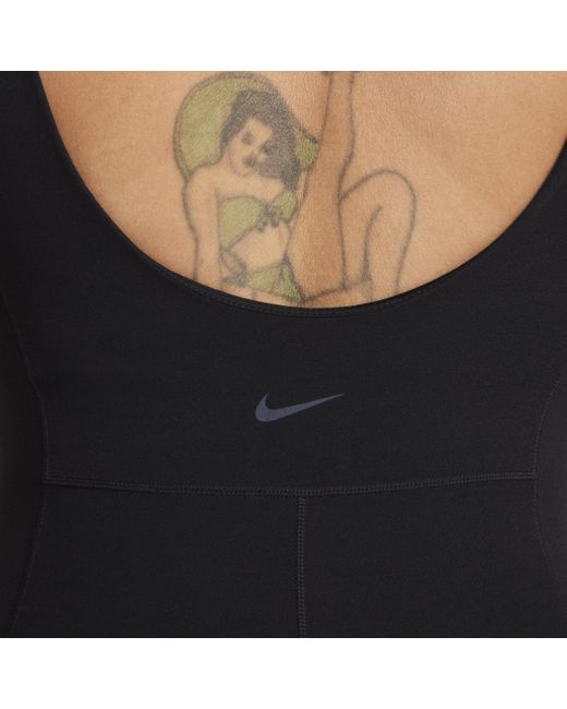 Nike Zenvy Dri-fit Short Bodysuit in Black