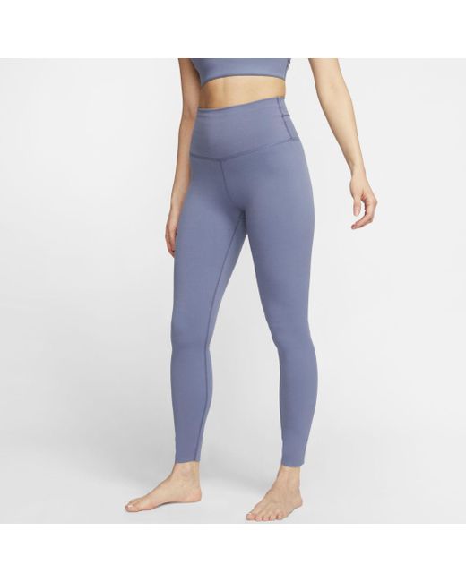 Nike Synthetic Yoga Dri-fit Luxe High-waisted 7/8 Infinalon Leggings in ...