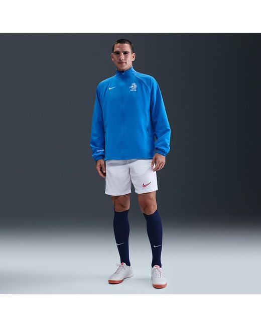 Nike Blue Netherlands 2004 Total 90 Reissue Football Replica Tracksuit Jacket for men