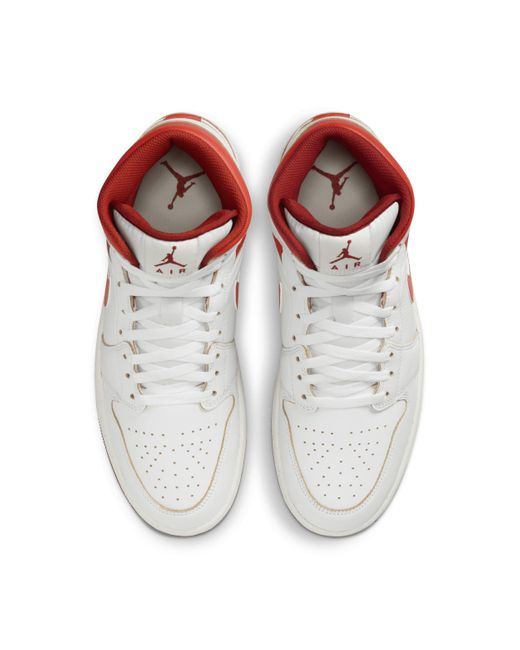 Scarpa air jordan 1 mid se di Nike in White da Uomo