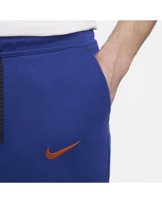 Nike Blue Netherlands Tech Fleece Football joggers for men