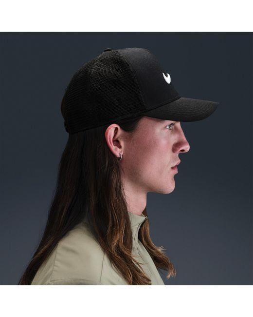 Nike Blue Rise Structured Trucker Cap