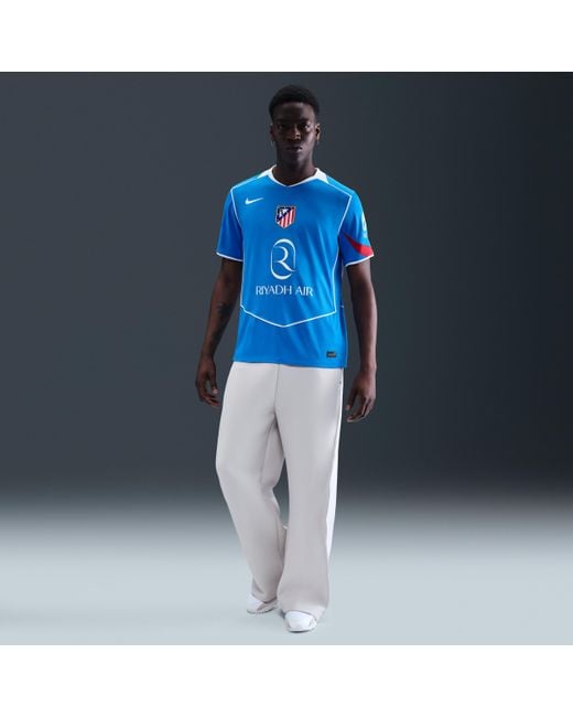 Nike Blue Atlético Madrid 2025/26 Stadium Third Dri-Fit Total 90 Football Replica Shirt for men