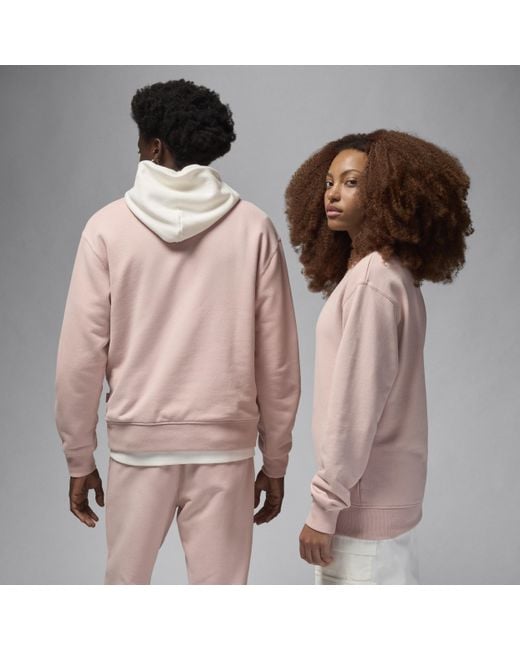 Nike Nike Air Wordmark Fleece Crew Neck Sweatshirt in Pink for Men Lyst UK