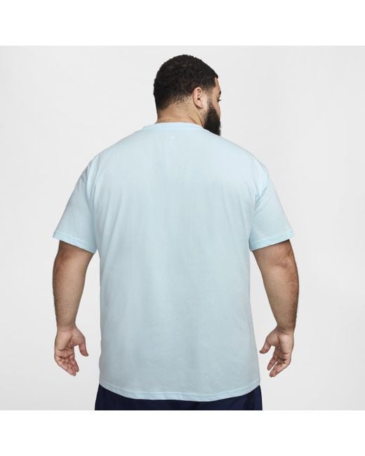 Nike Blue Sportswear Max90 T-shirt Cotton for men