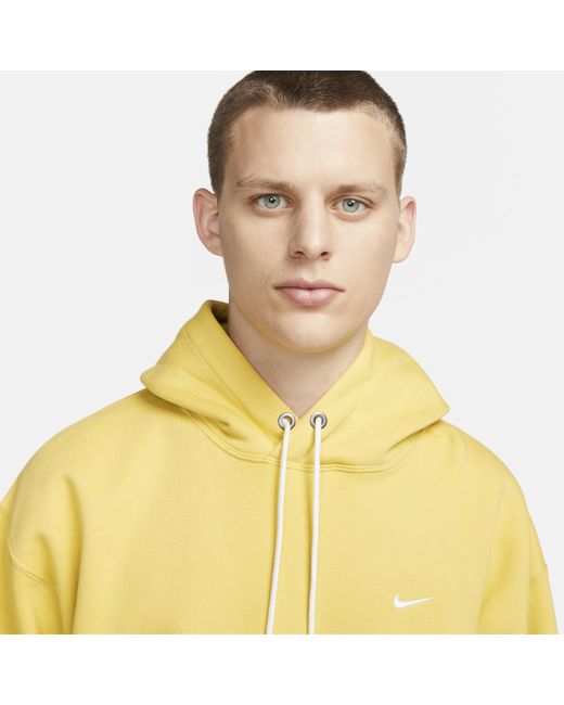 Sweat À Capuche En Tissu Fleece Solo Swoosh Pour Homme Nike pour homme en coloris Yellow