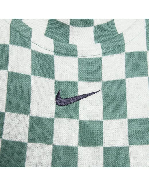 Nike Blue Sportswear Collection Jacquard Bodysuit Cotton
