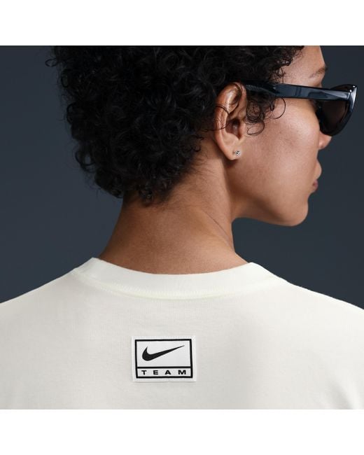 Nike Blue Sportswear Slim Cropped T-Shirt