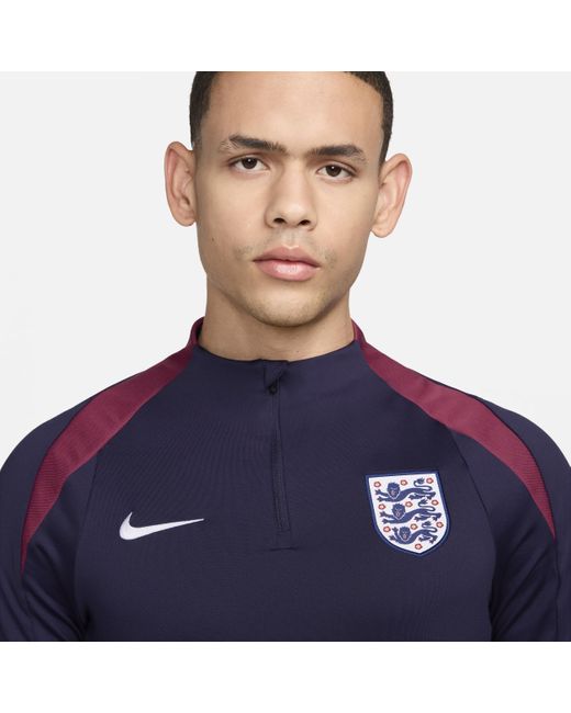 Nike Blue England Strike Dri-fit Football Drill Top 50% Recycled Polyester for men