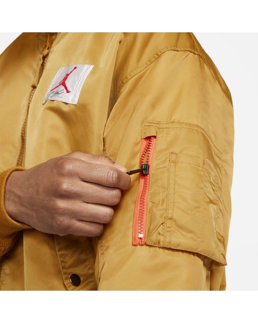 Nike Jordan Flight Ma 1 Reversible Bomber Jacket In Yellow For Men Lyst