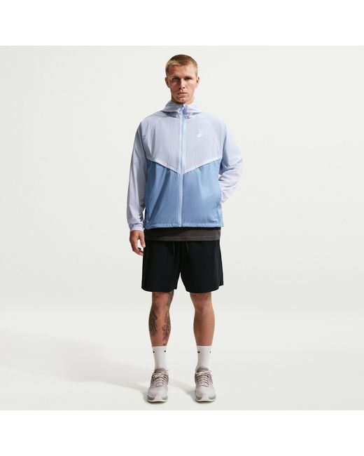 Nike Blue Windrunner Unlined Full-Zip Uv Jacket for men