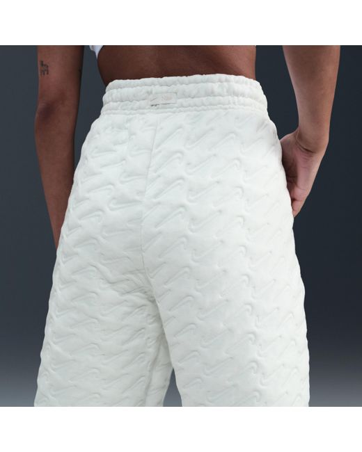 Nike Blue Sportswear Phoenix Fleece Oversized High-Waisted Jacquard Pants