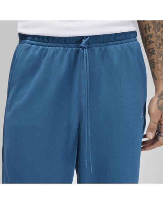 Nike Blue Jordan Essentials Loopback Fleece Trousers Cotton for men
