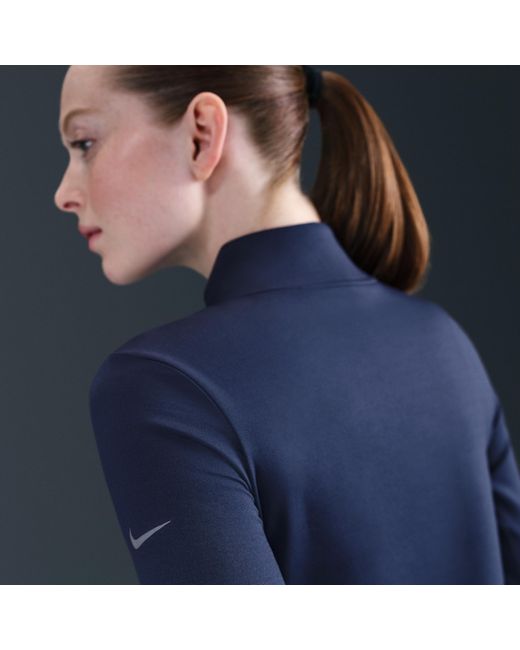 Nike Blue One Therma-Fit 1/2-Zip Mid Layer