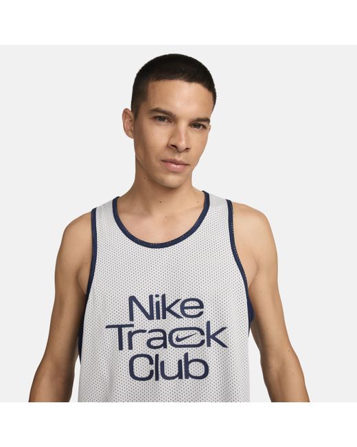 Nike Blue Track Club Dri-fit Running Singlet for men
