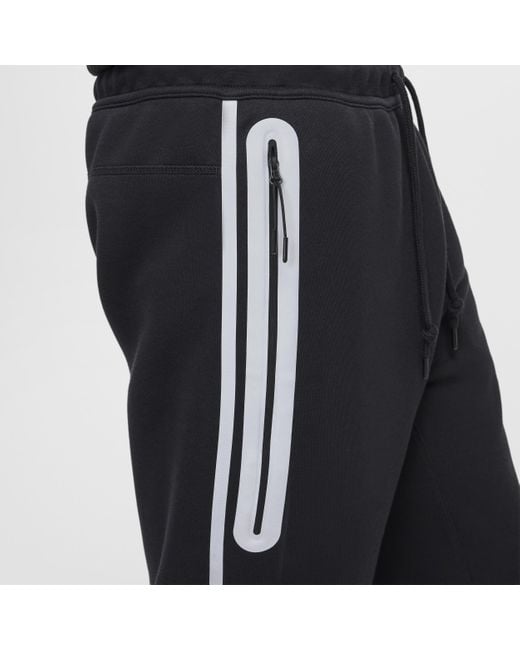 Nike Black Tech Reflective Design Details Fleece Joggers for men