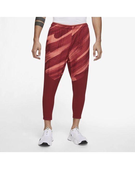 Nike Synthetic Drifit Sport Clash Woven Training Pants in Red for Men Lyst