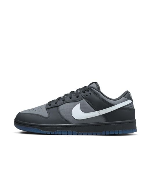 Nike Blue Dunk Low Shoes Leather for men
