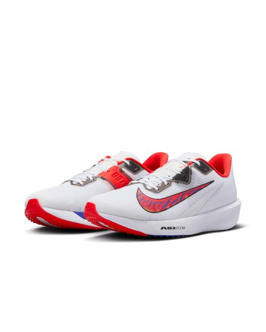 Nike White Zoom Rival Fly 4 Road Racing Shoes for men