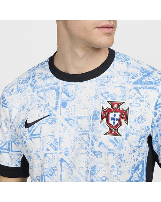 Nike Blue Portugal ( Team) 2024/25 Stadium Away Dri-fit Football Replica Shirt 50% Recycled Polyester for men