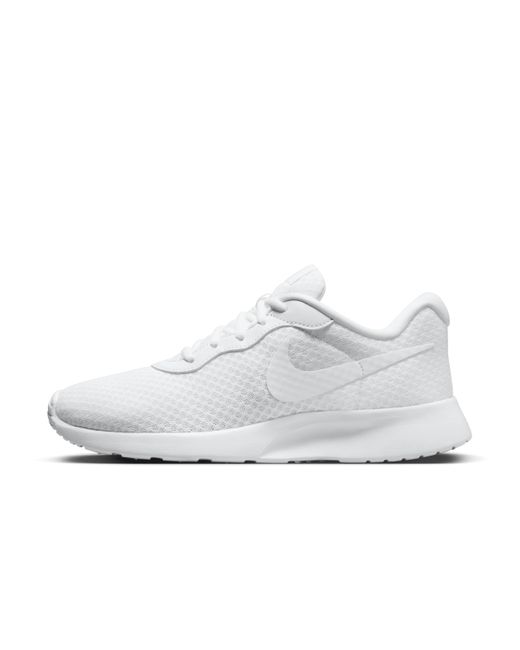 Nike White Tanjun Easyon Shoes