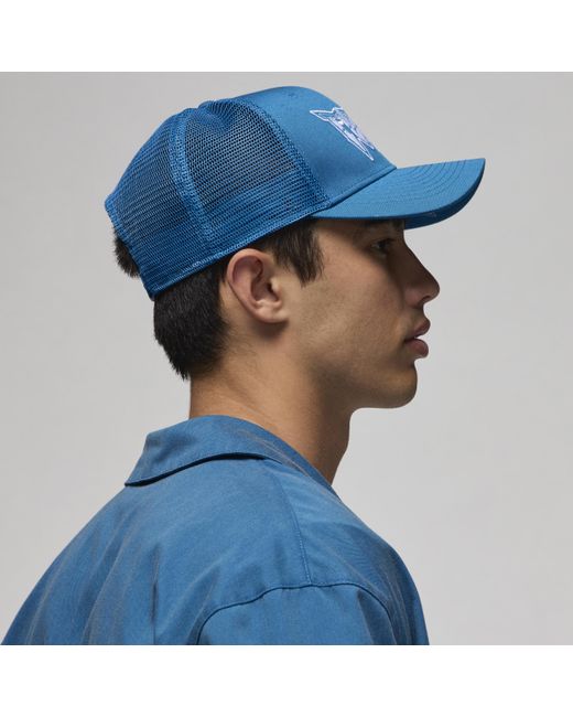 Nike Blue Rise Structured Trucker Cap
