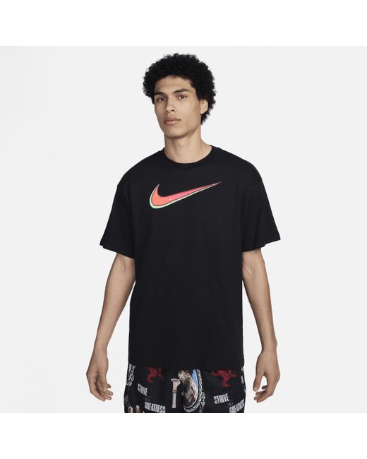 T-shirt da basket m90 lebron di Nike in Black da Uomo