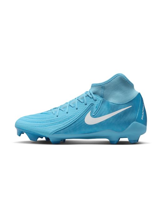 Nike Blue Phantom Luna 2 Academy Mg High-Top Soccer Cleats for men