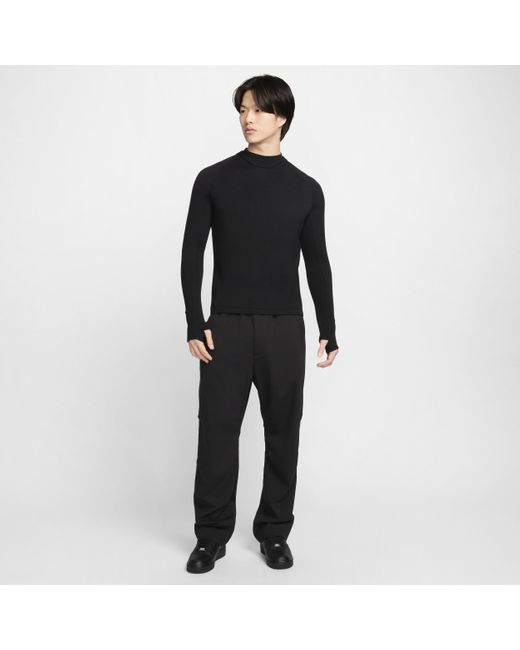 Nike Black Every Stitch Considered Long-sleeve Computational Knit Top for men