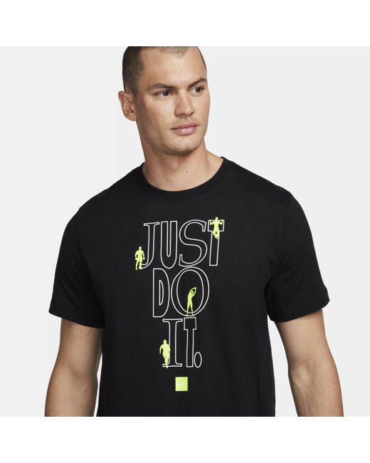 Nike Fitness T-shirt Met Graphic in het Black voor heren