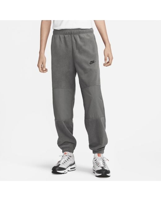 Nike Club Fleece Polar Fleece Trousers in Gray for Men